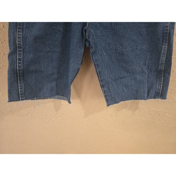 Vintage Wrangler Jean Denim Cutoff Shorts Size 32 - 100% Cotton - Picture 3 of 8